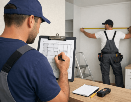 Planung & Aufmaß möbel firma tischler berlin dts dienstleistung